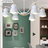 Modern Metal Gourd Pendant Chandelier: Stylish Bedroom Hanging Light Fixture