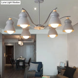 Modern Metal Gourd Pendant Chandelier: Stylish Bedroom Hanging Light Fixture
