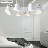 Modern Metal Gourd Pendant Chandelier: Stylish Bedroom Hanging Light Fixture