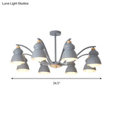 Modern Metal Gourd Pendant Chandelier: Stylish Bedroom Hanging Light Fixture