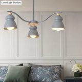 Modern Metal Gourd Pendant Chandelier: Stylish Bedroom Hanging Light Fixture