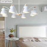 Modern Metal Gourd Pendant Chandelier: Stylish Bedroom Hanging Light Fixture