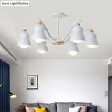 Modern Metal Gourd Pendant Chandelier: Stylish Bedroom Hanging Light Fixture