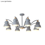 Modern Metal Gourd Pendant Chandelier: Stylish Bedroom Hanging Light Fixture