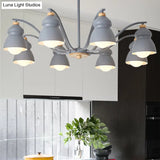 Modern Metal Gourd Pendant Chandelier: Stylish Bedroom Hanging Light Fixture