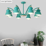 Modern Metal Gourd Pendant Chandelier: Stylish Bedroom Hanging Light Fixture