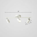 Modern Metal Tube Track Lamp - Ceiling Spotlight For Clothing Store 3 / White
