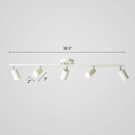 Modern Metal Tube Track Lamp - Ceiling Spotlight For Clothing Store 5 / White