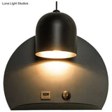 Modern Metal Wall Lamp With 1 Light For Study - Simple & Sleek Design Versatile Lighting Support