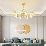 Modern Metallic Globe Led Chandelier Light In Gold 16 / Warm