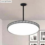 Modern Metallic Led Chandelier: Hollow-Carved Suspension Light For Conference Room