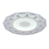 Modern Metallic Led Flush Ceiling Light - Circular Living Room Fixture In Clear
