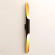 Modern Metallic Pipe Wall Sconce Lamp 1/2-Light Black Fixture For Living Room - 23.5/27.5 Wide 1 /
