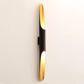 Modern Metallic Pipe Wall Sconce Lamp 1/2-Light Black Fixture For Living Room - 23.5/27.5 Wide 1 /