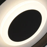 Modern Mini Led Flush Mount Ceiling Lamp With Black Frame In Warm/White/3-Color Light Options