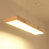 Modern Minimalist Beige Wood Led Island Pendant Lighting