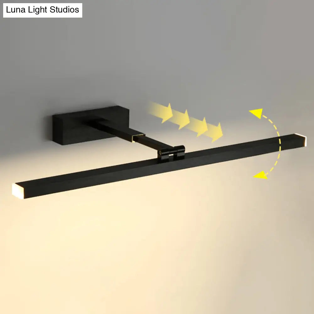 Modern Minimalist Metal Vanity Wall Light Fixture - Armed Single