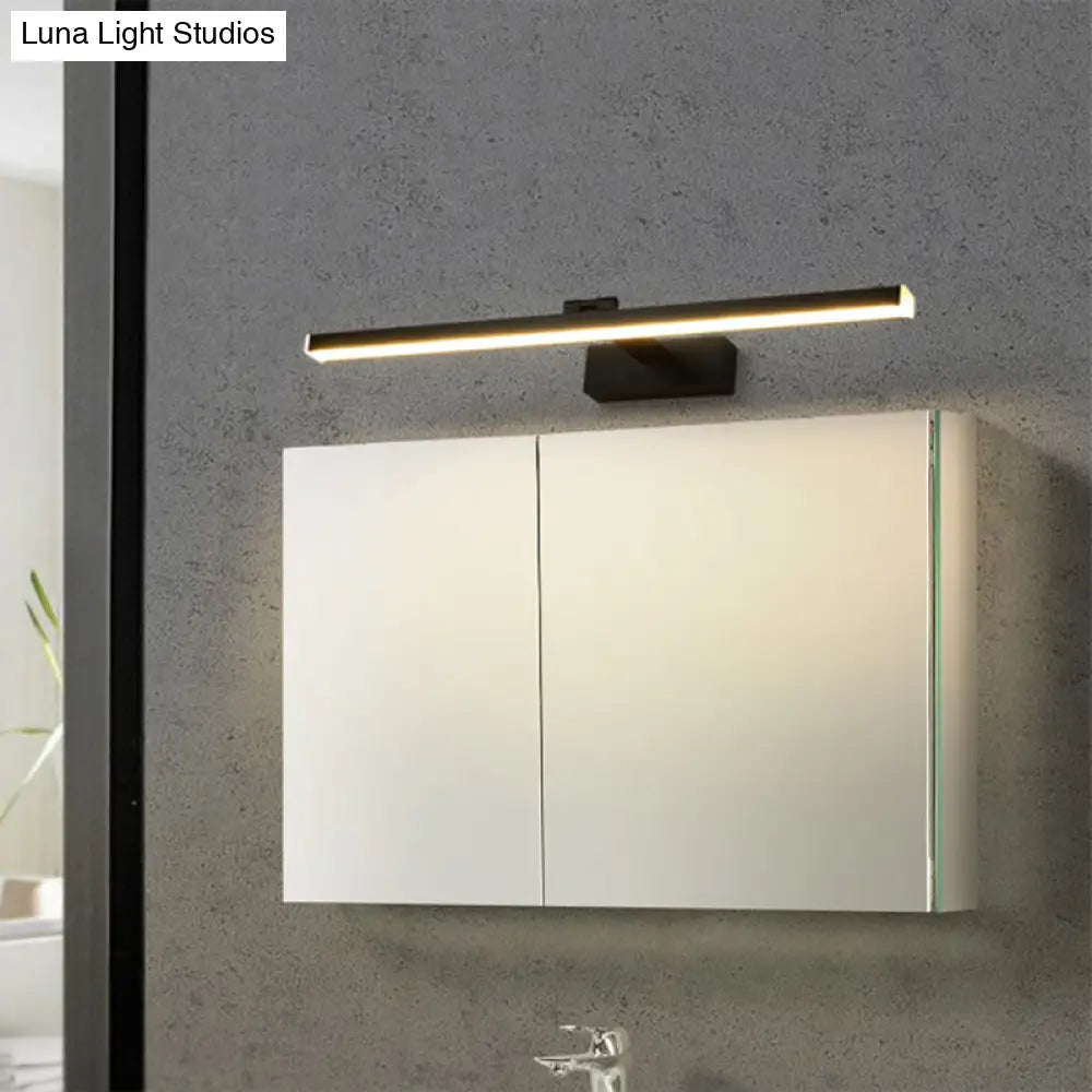 Modern Minimalist Metal Vanity Wall Light Fixture - Armed Single