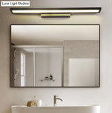 Modern Minimalist Vanity Wall Light In Aluminum With Rectangular Shape