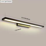 Modern Minimalist Vanity Wall Light In Aluminum With Rectangular Shape