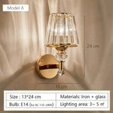 Modern Minimalist Wall Lamp with Glass Shade for Bedside Lighting Living Room Lighting A Wall Light