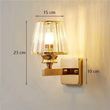 Modern Minimalist Wall Lamp with Glass Shade for Bedside Lighting Living Room Lighting D Wall Light