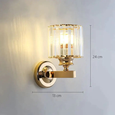 Modern Minimalist Wall Lamp with Glass Shade for Bedside Lighting Living Room Lighting F Wall Light