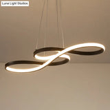 Modern Musical Note Chandelier: Stylish Metal Suspension Light For Restaurants