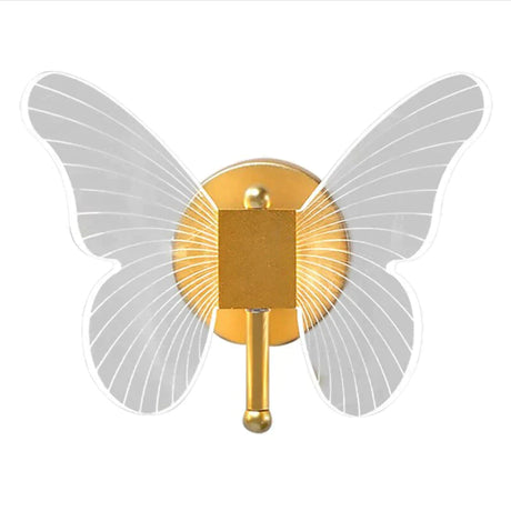 Modern Nordic All Copper Led Butterfly Wall Lamp Wall