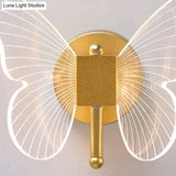Modern Nordic All Copper Led Butterfly Wall Lamp wall Lamp