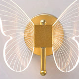 Modern Nordic All Copper Led Butterfly Wall Lamp Wall