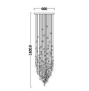 Modern Nordic Crystal Chandelier for Hotel Lobby Luxury Creative Design Ceiling Light with High-End Atmosphere
