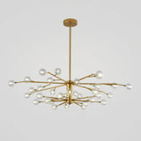 Modern Nordic Led Branch Chandelier - Stylish Living Room Suspension Light 35 / Gold A