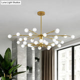 Modern Nordic Led Branch Chandelier - Stylish Living Room Suspension Light