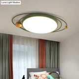 Modern Nordic Led Ceiling Lamp With Round Acrylic Design - 21’/26’/31’ Gray/Green/White