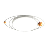 Modern Nordic Led Ceiling Lamp With Round Acrylic Design - 21/26/31 Gray/Green/White