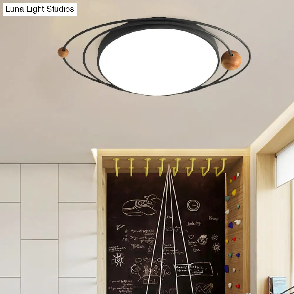 Modern Nordic Led Ceiling Lamp With Round Acrylic Design - 21’/26’/31’ Gray/Green/White