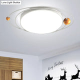 Modern Nordic Led Ceiling Lamp With Round Acrylic Design - 21/26/31 Gray/Green/White