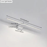 Modern Nordic Led Vanity Lamp For Bathroom - Wall Mounted Mirror Front