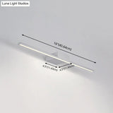 Modern Nordic Led Vanity Lamp For Bathroom - Wall Mounted Mirror Front