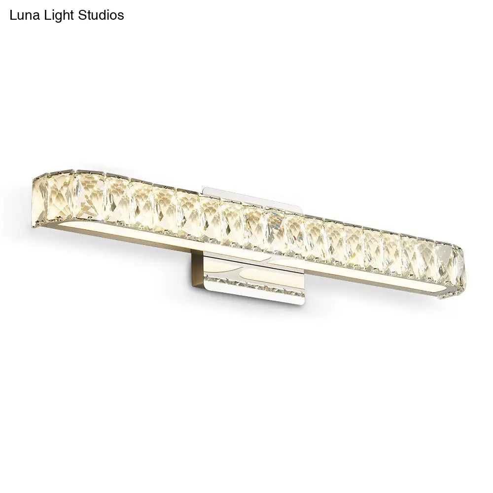 Modern Opulent Crystal Vanity Sconce For Bathroom