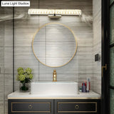 Modern Opulent Crystal Vanity Sconce For Bathroom