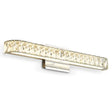 Modern Opulent Crystal Vanity Sconce For Bathroom Silver