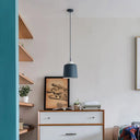 Modern Pendant Lamp For Dining Room Ceiling With Metal Shade Blue