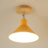 Modern Pink & Orange Ceiling Light: Stylish Semi-Flush Mount For Corridor