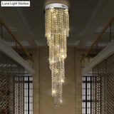 Modern Raindrop Crystal Pendant Light - 12-Head Led Multi Ceiling Lamp Silver