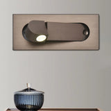 Modern Rectangle Wall Light Sconce With Embedded Aluminum Design - Rotatable Led Bedroom Lamp In