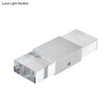 Modern Rectangular Acrylic Led Wall Sconce In Silver - Warm/White Light