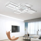 Modern Rectangular Flush Mount Led Light Fixture In Warm/White/Natural – Acrylic Finish White /