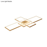 Modern Rectangular Flush Mount Led Light Fixture In Warm/White/Natural – Acrylic Finish